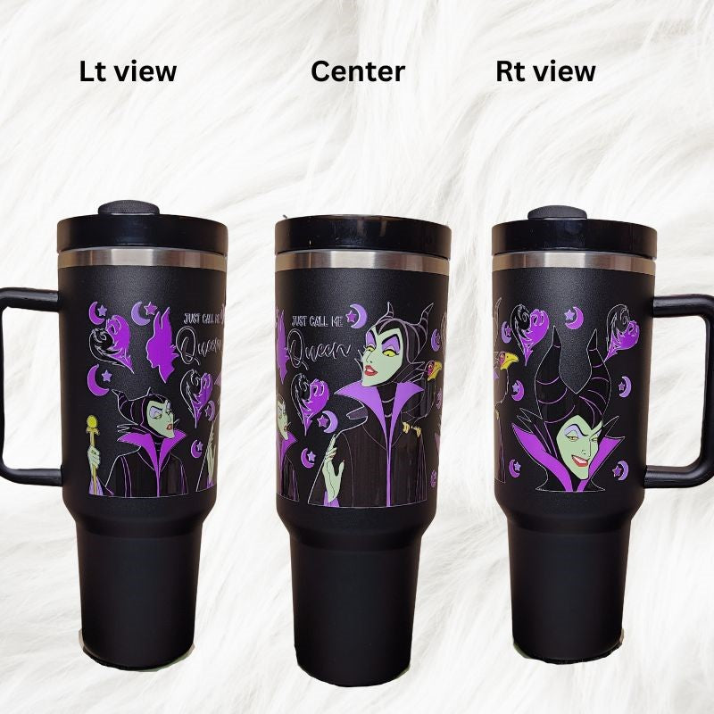 Maleficent 40 oz Tumbler with Handle