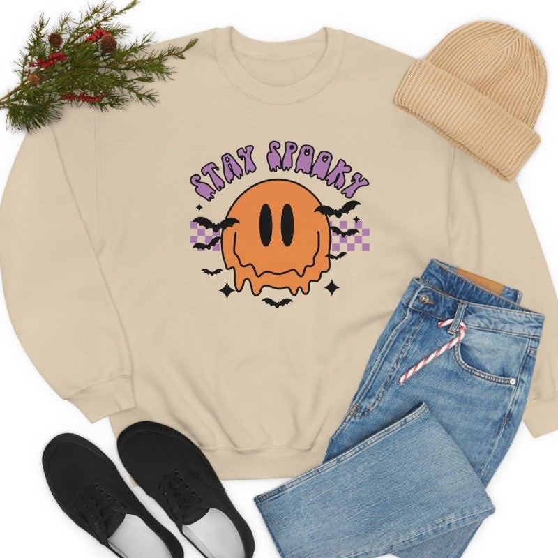 Stay Spooky Smiley Crewneck Sweatshirt