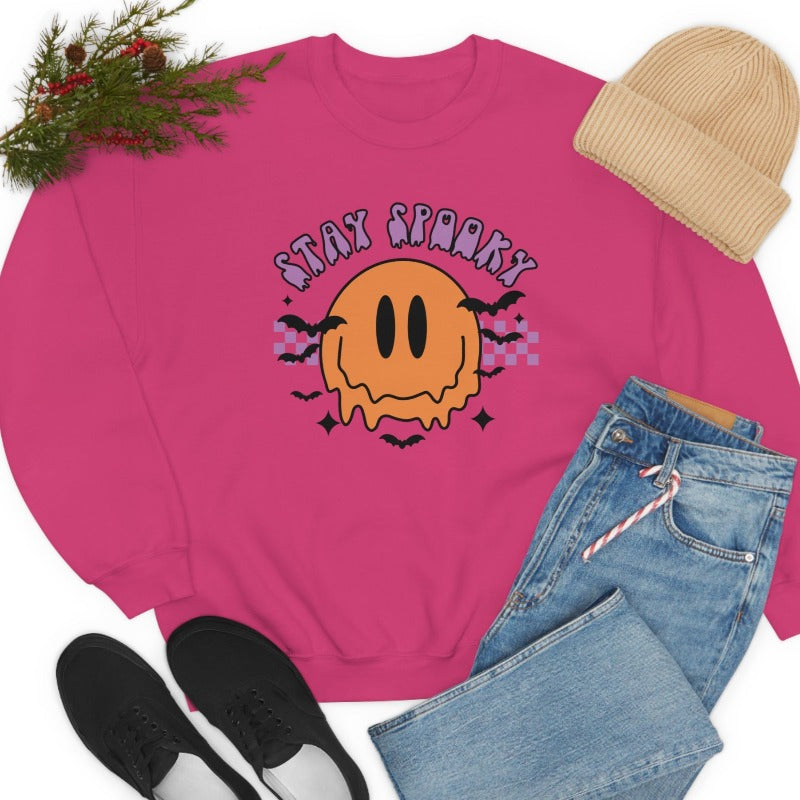 Stay Spooky Smiley Crewneck Sweatshirt