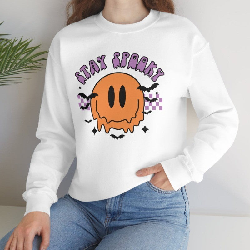 Stay Spooky Smiley Crewneck Sweatshirt