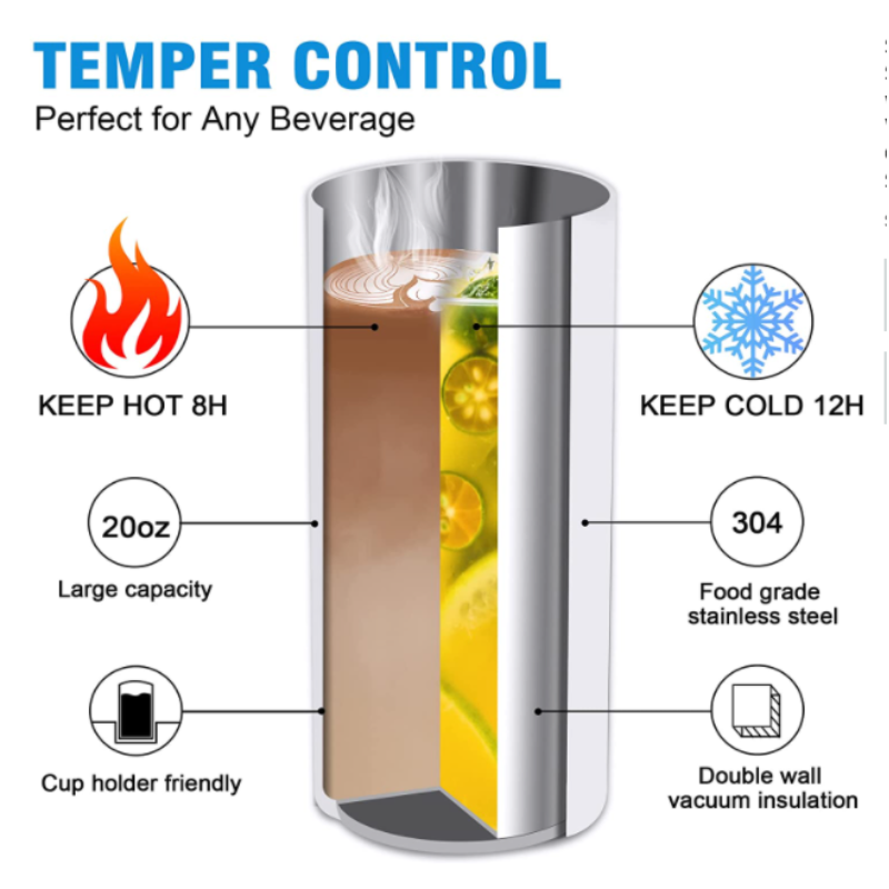 Hair Hustler 20oz Tumbler - Keep Your Drinks Stylishly Refreshing