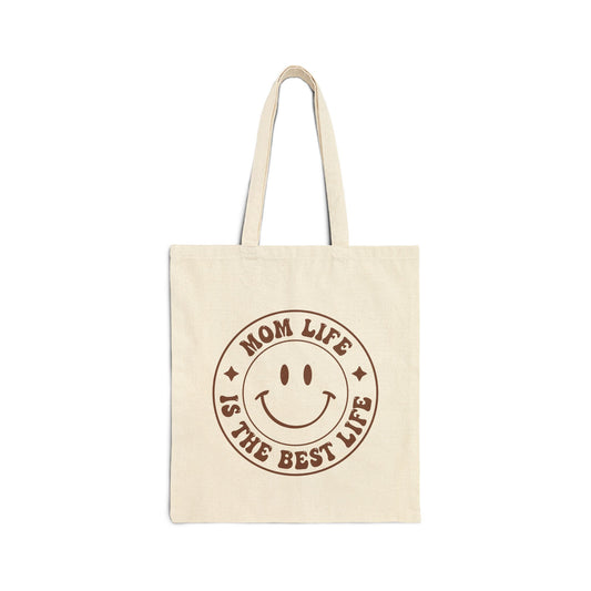 Fun 'Mom Life' Canvas Tote Bag - Perfect for Moms on the Go!