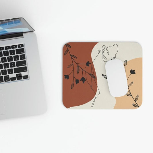 Abstract Woman Body Mouse Pad