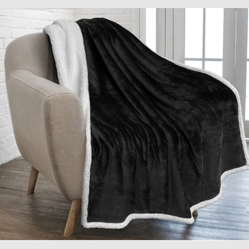 Custom Embroidered Sherpa Blanket