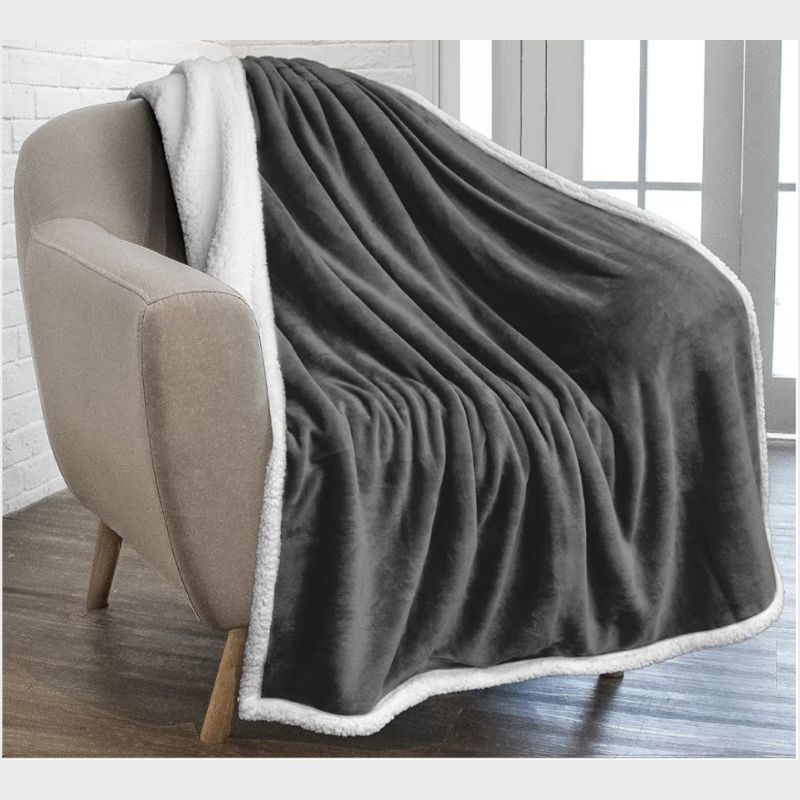 Custom Embroidered Sherpa Blanket