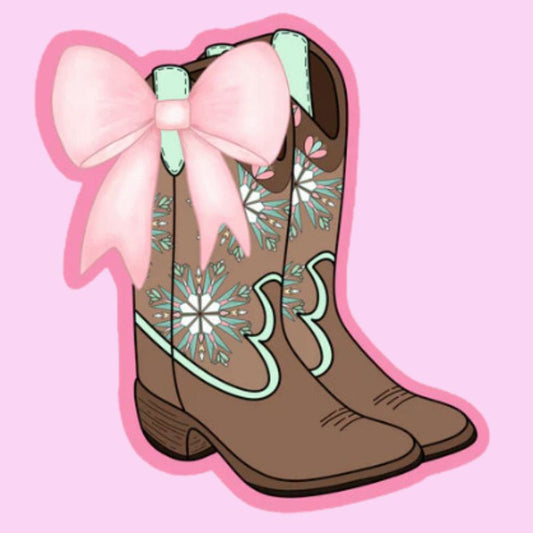 Cowgirl Boots Badge Reel