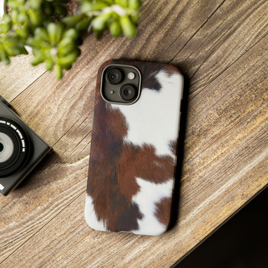 Cowhide iPhone 15 Tough Case