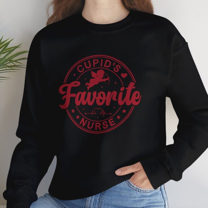 Cupids Favorite Nurse Crewneck