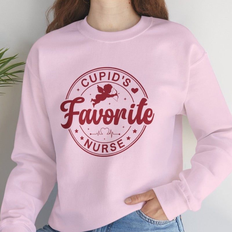 Cupids Favorite Nurse Crewneck