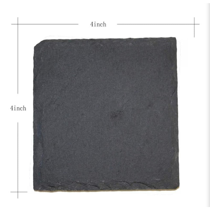 Custom Laser Engraved Slate Coaster
