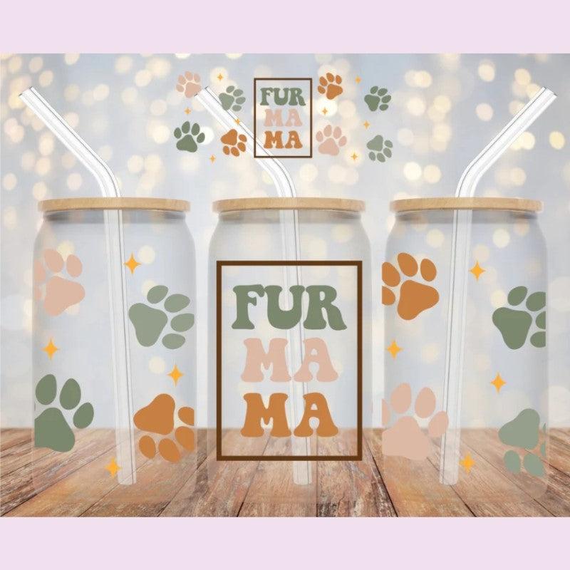 Fur Mama Libby Glass Cup