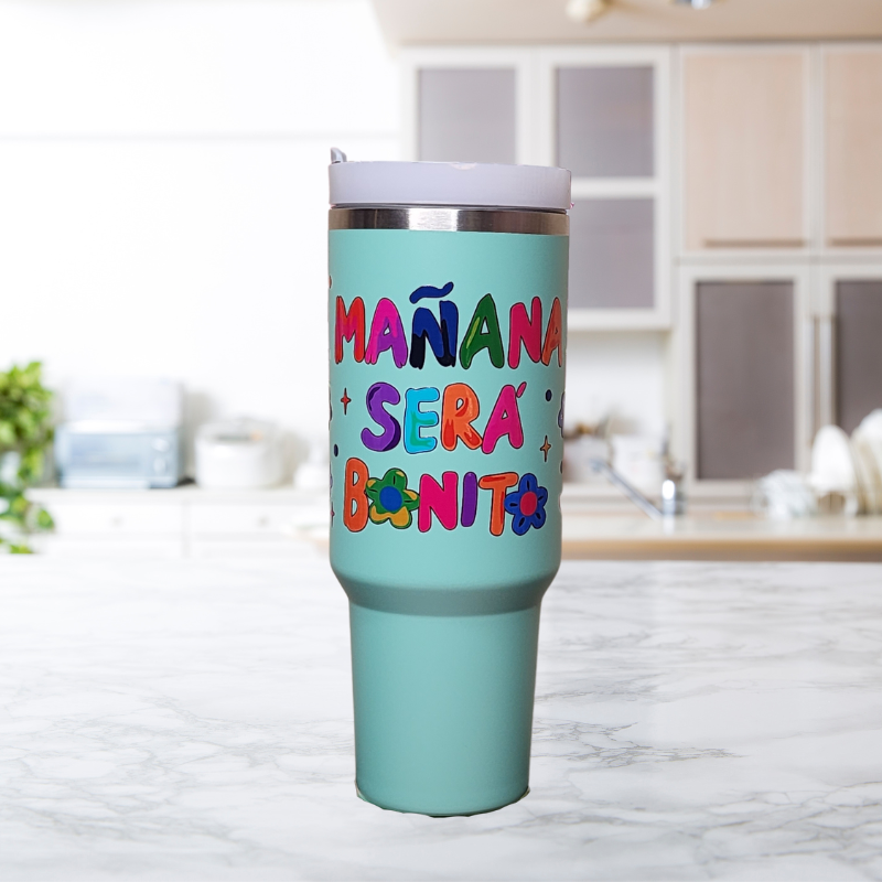 Manana Sera Bonito 40 oz Tumbler with Handle