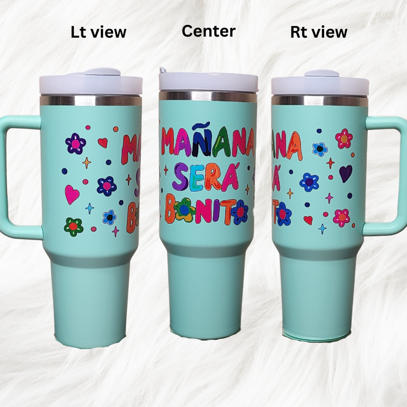 Manana Sera Bonito 40 oz Tumbler with Handle