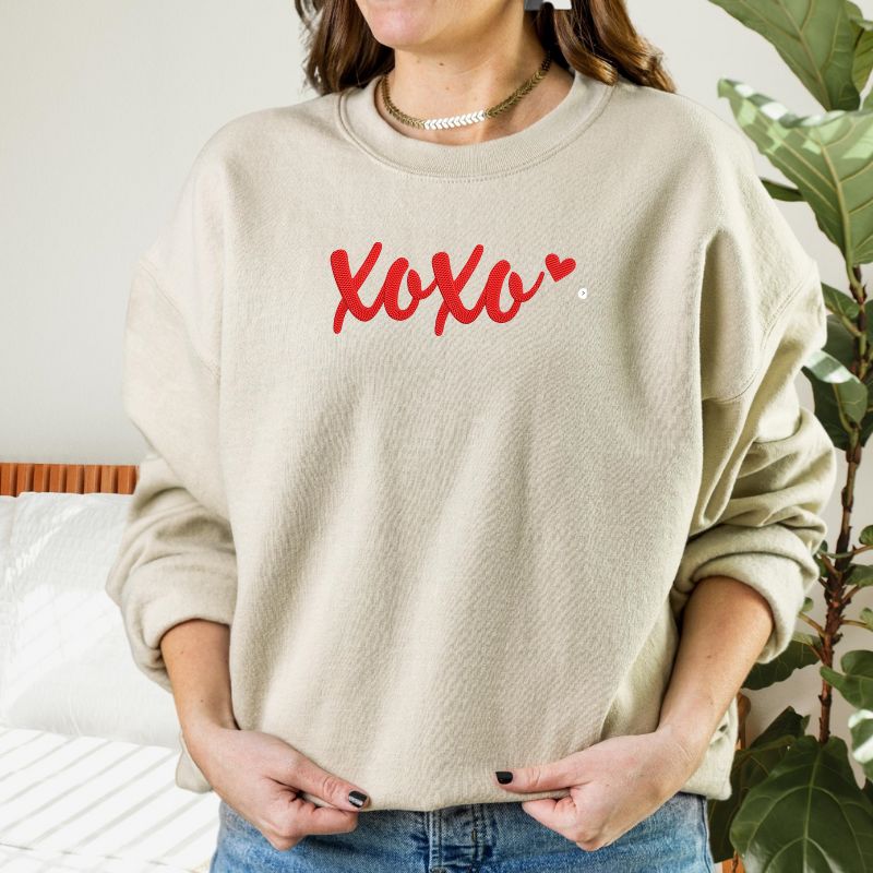 XOXO Embroidered Crewneck