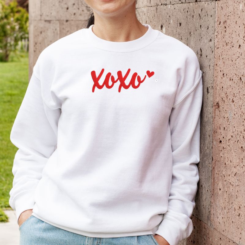 XOXO Embroidered Crewneck