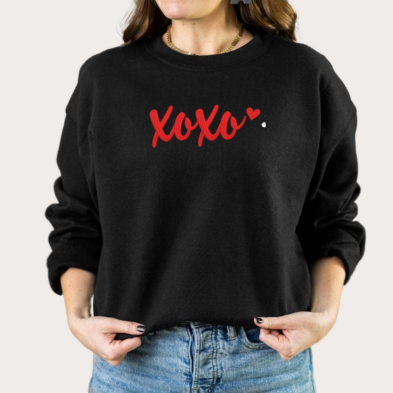 XOXO Embroidered Crewneck