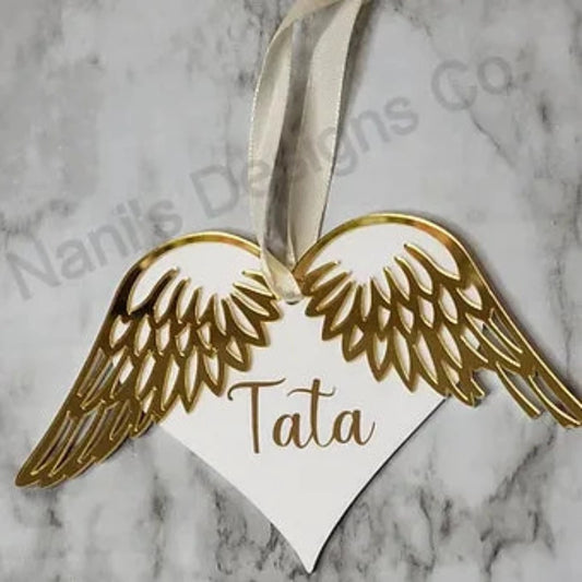 Personalized Angel Wing Memorial Gift