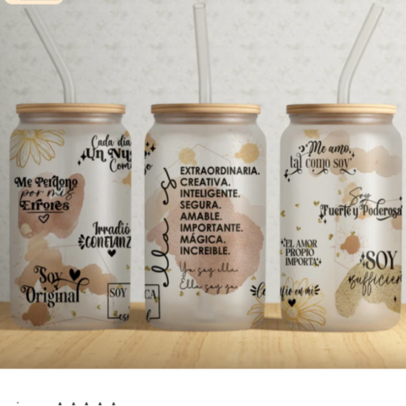 Spanish Daily Affirmation Libby Glass Cup