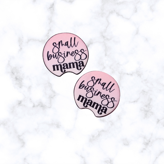 Small Business Mama Car Coaster Set